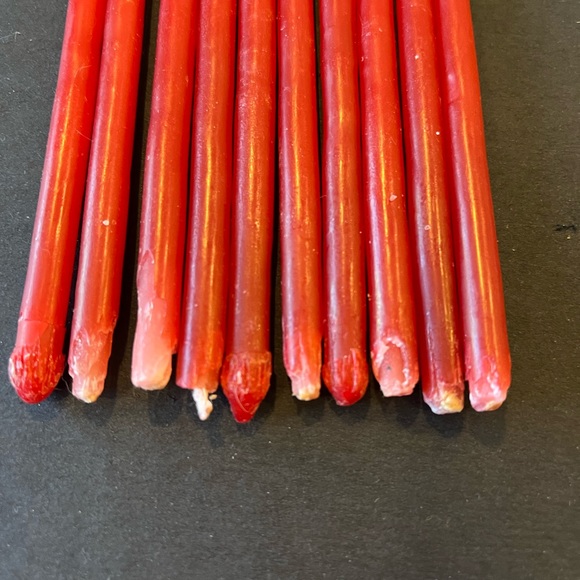 10—red 12-15” inch danish tappers by Colony candles. - Picture 6 of 8